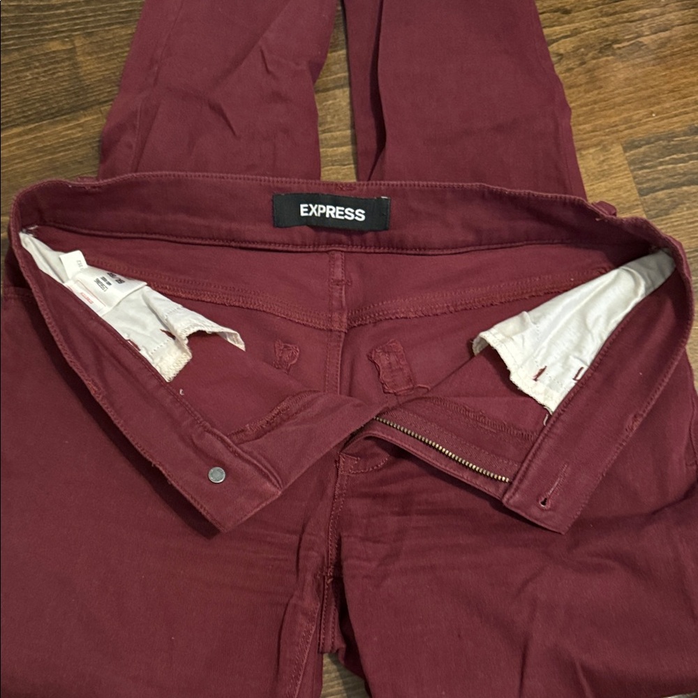Express Deep Red Trousers